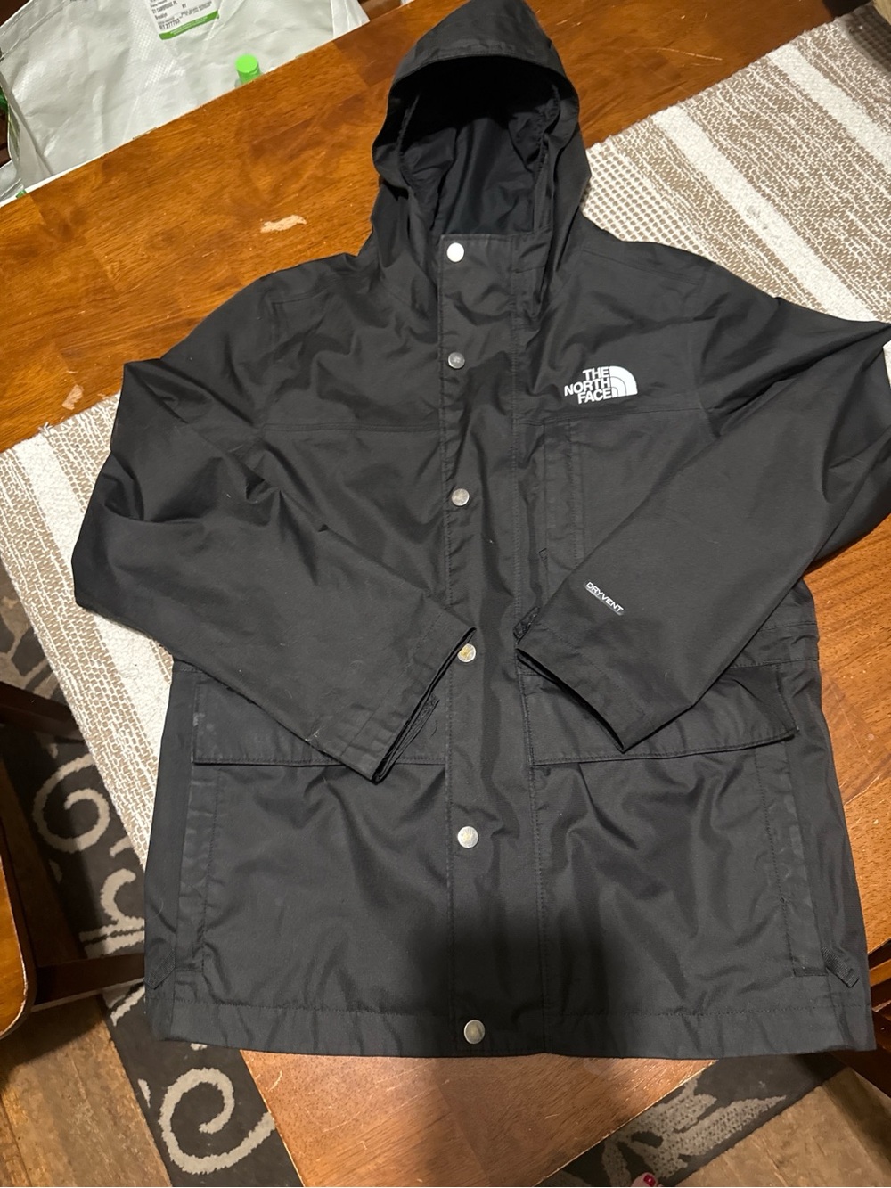 The North Face Black Hooded Gore-Tex Raincoat